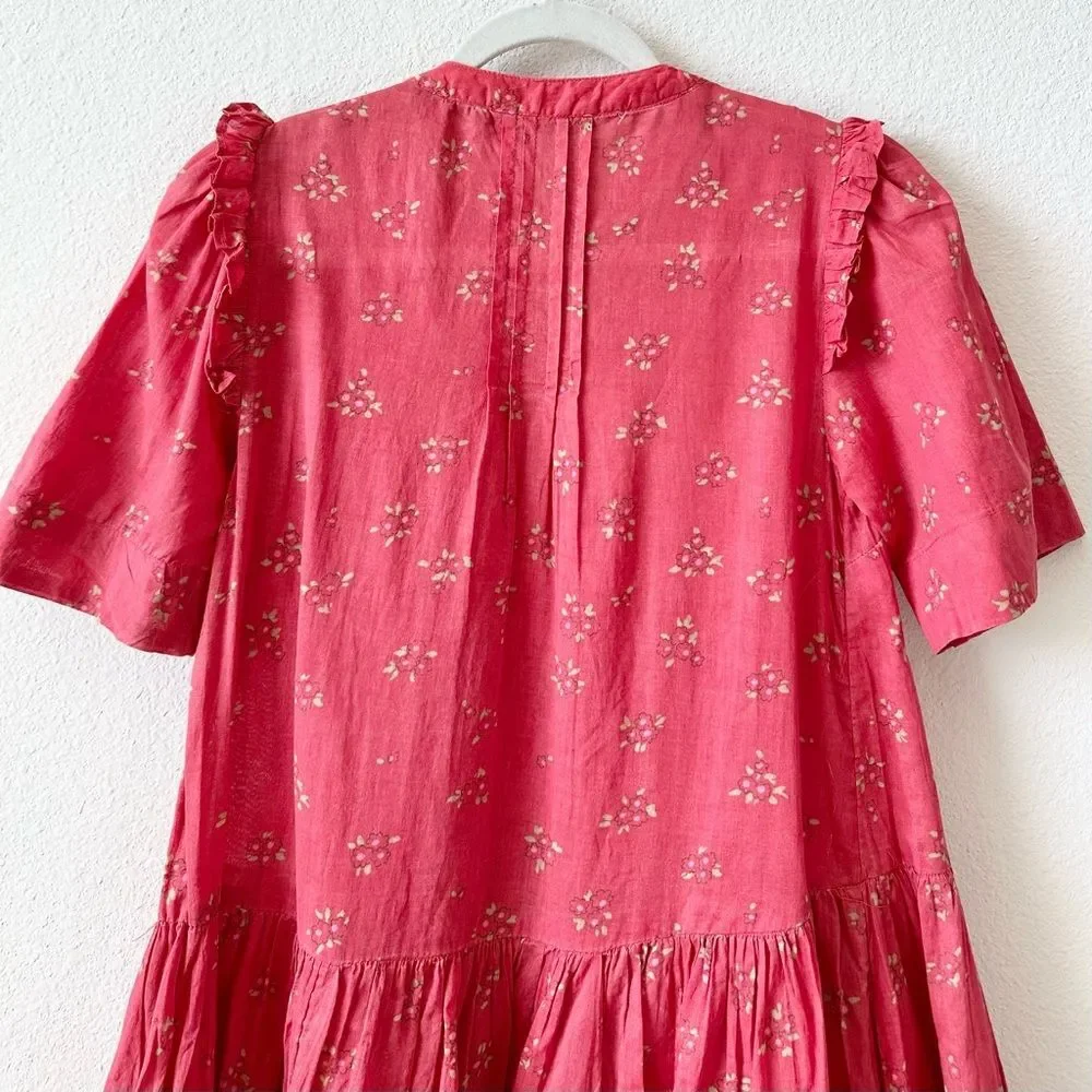 NWOT Free People Bella Mae Midi Dress in Red Size XS